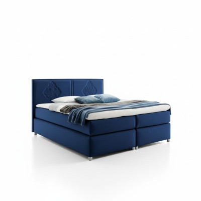 Lit boxspring Chambre Lits Rembourrage Design Double Hôtel Luxe 200x200 nouveau