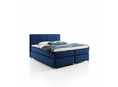 Lit boxspring Chambre Lits Rembourrage Design Double Hôtel Luxe 200x200 nouveau