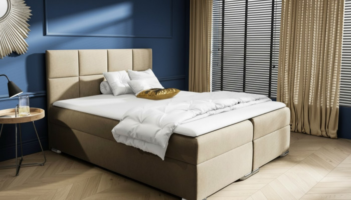 Lit boxspring Chambre Rembourrage Design Double Hôtel Moderne Lit sommier