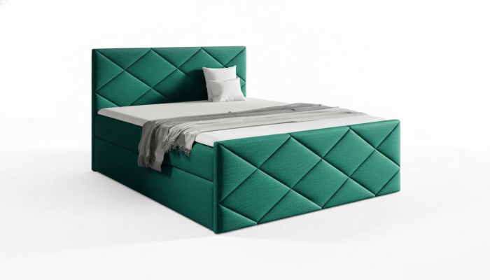 Lit sommier double design moderne de chambre à coucher 180x200