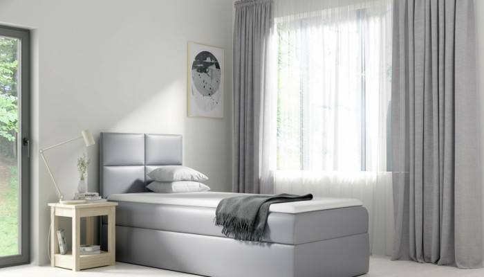 Lit sommier Base de lit Chambre Design Hôtel Simple 80 cm Lit pour jeunes Lit à ressorts tapissier
