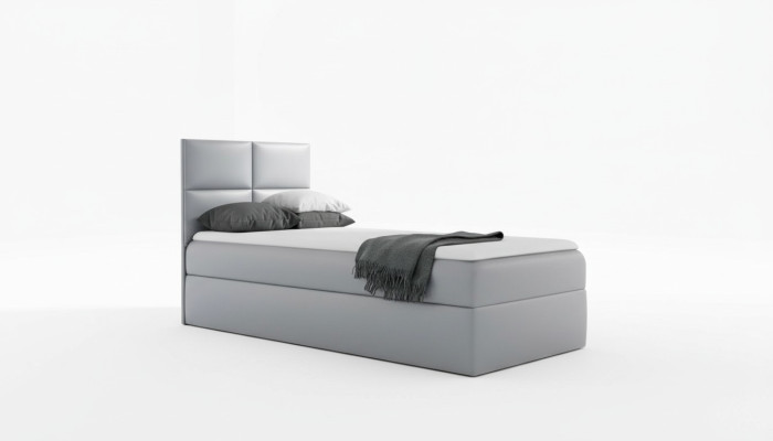 Lit sommier Base de lit Chambre Design Hôtel Simple 80 cm Lit pour jeunes Lit à ressorts tapissier