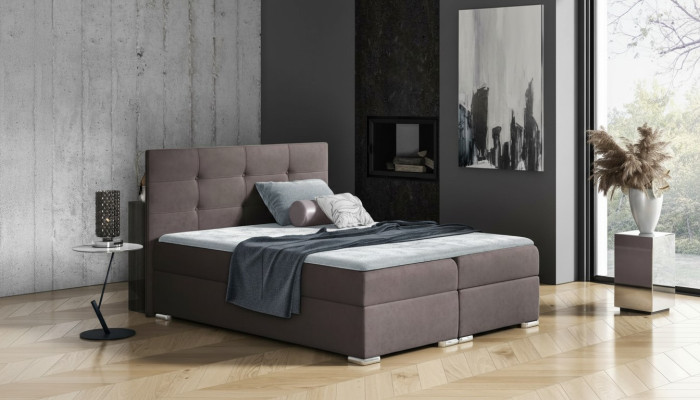 Lit base de lit sommier lit à ressorts 160x200 Chambre Design Double Hôtel Moderne.