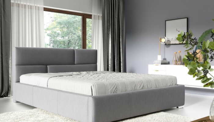 Lit Cadre de lit Chambre Design Double Hôtel Moderne Tissu nouveau 180x200 Meubles