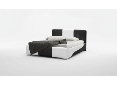 Lit Cadre de lit Conception de chambre Doubles Moderne Tissu Hôtel 160x200 Lits neuf