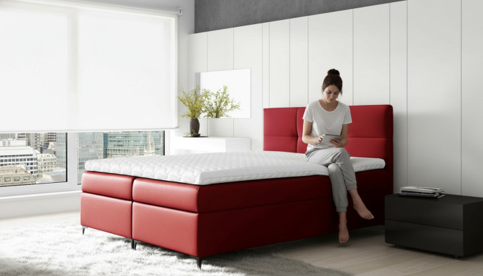 Mobilier de luxe Lit double d'hôtel Chambre à coucher Lits Lit Box Printemps Lit Lit rembourré nouvel