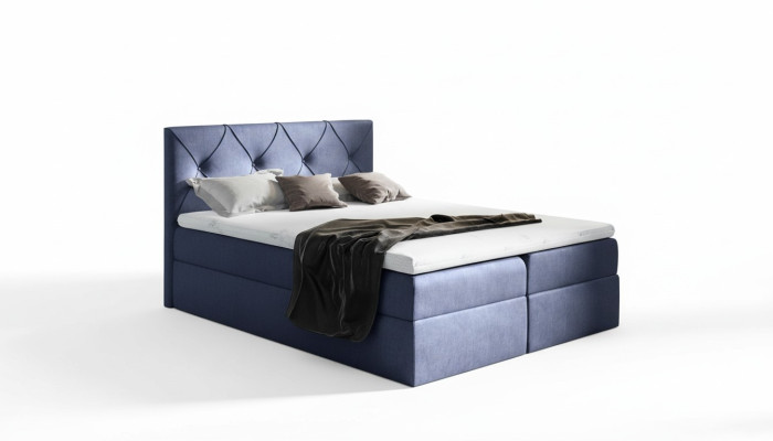 Lit moderne Chambre à coucher Lits 200x200 Lit sommier tapissier Design textile Double
