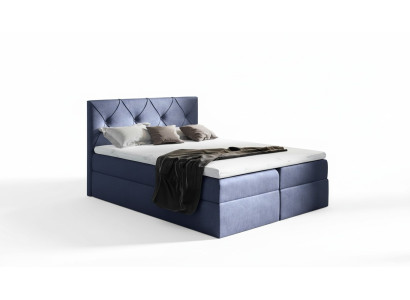 Lit moderne Chambre à coucher Lits 200x200 Lit sommier tapissier Design textile Double