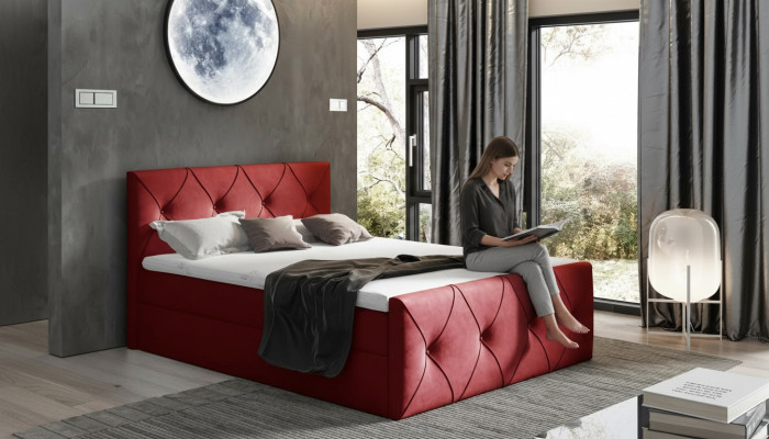 base de lit Lit Chambre Lits Lit boxspring Design textile Double Hôtel nouveau
