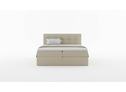 Lit Box Spring en tissu Design textile Chambre d'hôtel Double Lit moderne Lits