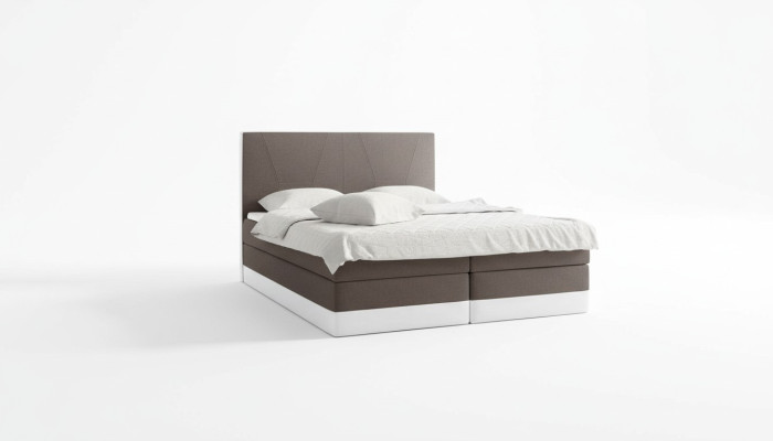 Lit double Hôtel moderne chambre à coucher lits 160x200 Lit design lit à ressorts box nouveau