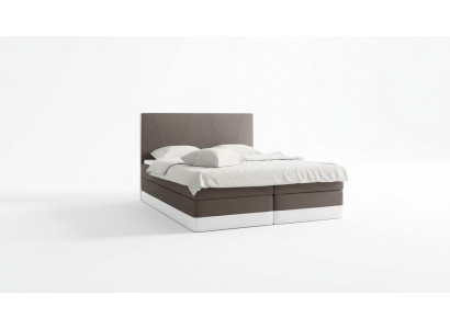 Lit double Hôtel moderne chambre à coucher lits 160x200 Lit design lit à ressorts box nouveau