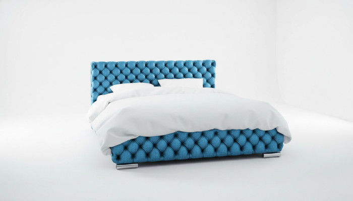 Lit rembourré 180x200 Lit double Hôtel Lit moderne Chambre à coucher Lits Cadre de lit