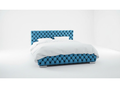 Lit rembourré 180x200 Lit double Hôtel Lit moderne Chambre à coucher Lits Cadre de lit