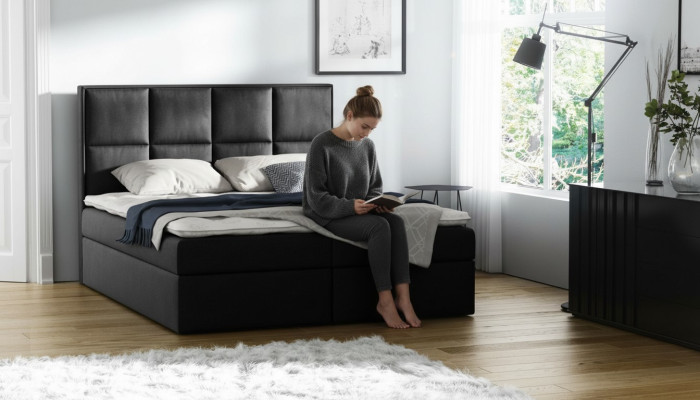 Boîte à ressorts lit double design hôtel moderne lit chambre lits sommier neufs