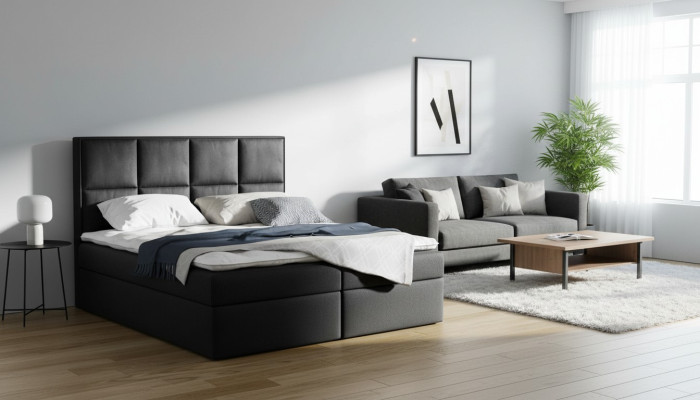 Boîte à ressorts lit double design hôtel moderne lit chambre lits sommier neufs