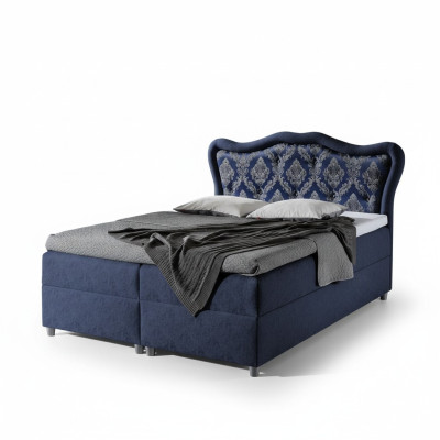 Classique lits Boxspring Baroque Meubles de chambre de luxe Ameublement