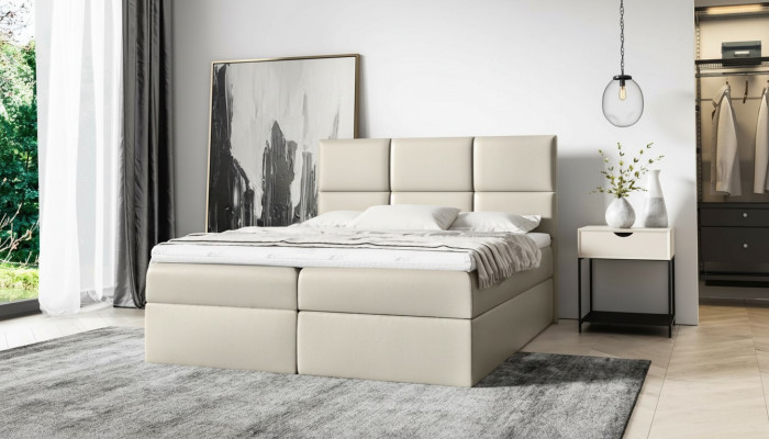 Lit double moderne pour hôtel design sommier tapissé 160x200 lit boîte lit meubles