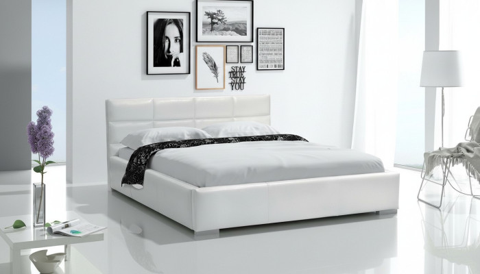 Cadre de lit 180x200 Lit moderne Chambre à coucher Lits Lit rembourré nouveau lit à sommier tapissier