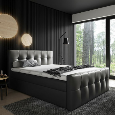 Lit Boxspring Chambre Lits 200x200 Lit rembourré Design Double Mobilier d'hôtel