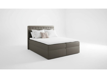 Lit avec sommier à ressorts boxspring contemporain double hôtel 160cm chambre