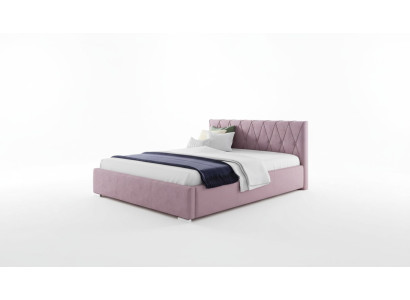 Lit Cadre de lit Lit rembourré Lits Doubles Hôtel 180x200 Chambre à coucher Rose Mobilier