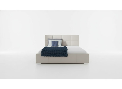 Lit Double Lit Rembourré Lit en Cuir Design Meubles de Luxe Cadre de Lit 200x200