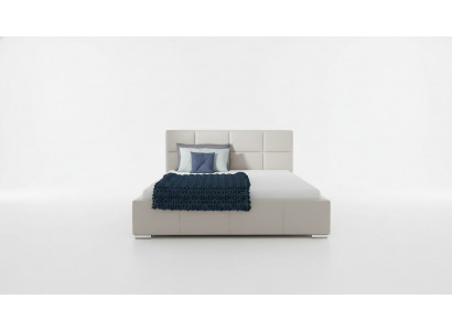 Lit Double Lit Rembourré Lit en Cuir Design Meubles de Luxe Cadre de Lit 200x200