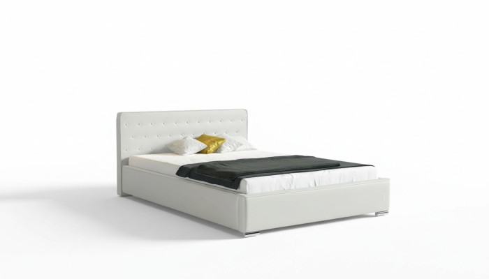 Lit double Lit de mariage Cadre de lit Lit Lit rembourré Lits Cadre de lit en polyester neuf