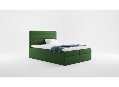 Lit avec sommier Lit de mariage Lits Vert Lit rembourré Lit à ressorts Lit double neuf