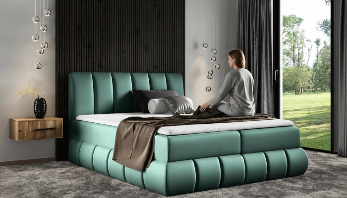 Lit avec sommier Lit de mariage Lits Lit boxspring Lit double Lit rembourré Hôtel