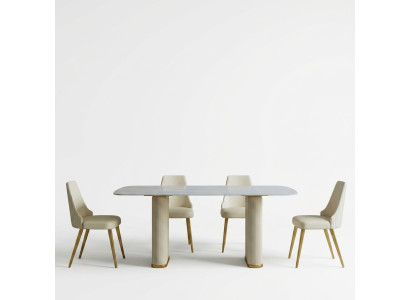 Table de salle à manger de luxe en métal Table de salle à manger Mega Design Tables Mobilier de salle à manger en métal Table à manger