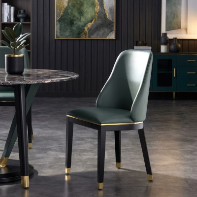 Chaises Chaises Design Fauteuil Bois Rembourrage Classique Bois massif Salle à manger Mobilier