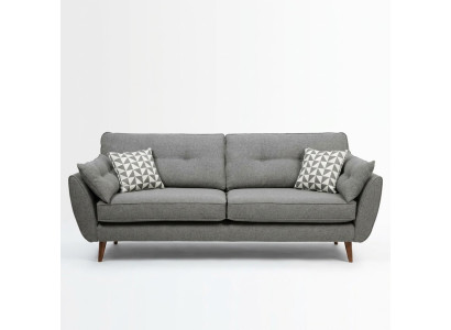 Canapé rembourré Canapé 2 places Siège en tissu Conception Canapé Canapés Tissu Gris 226 cm neuf