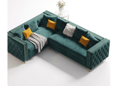 Canapé d'angle en forme de L canapé d'angle canapé canapés tissu meubles chesterfield
