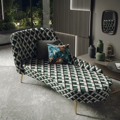 Textile Chaise Lounge Lounger Upholstery Recliners Sofa Chaise Lounge Relax Club Furniture = Tissu Chaise longue Fauteuil Relance Tapisserie Canapé Chaise longue Relax Club Meubles
