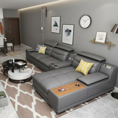 Canapé d'angle moderne en forme de L Canapé d'angle rembourré Canapé d'assise Canapé Sofas Paysage de vie Nouveau sofa