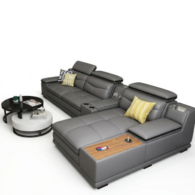 Canapé d'angle moderne en forme de L Canapé d'angle rembourré Canapé d'assise Canapé Sofas Paysage de vie Nouveau sofa