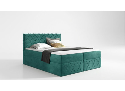 Lit rembourré de designer de luxe nouveau lit de designer lits de lit nouveau 160x200cm sommier à ressorts ensachés nouveau