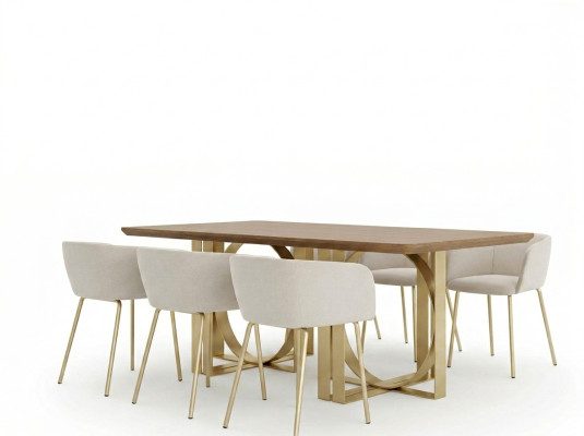 Chaises Fauteuil de salle à manger Chaise de salle à manger Tissu Lehn Bois Luxe Siège nouveau