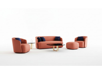 Couch Luxury Set 4 pcs Ensemble de canapé de luxe 4 pièces 321 Repose-pieds Canapé Suite Canapé Canapés Groupe de fauteuils neuf