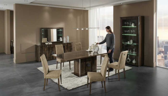 Groupe de chaises Ensemble en bois neuf Rembourrage Suites Cuisines Salon Salle à manger 6 chaises