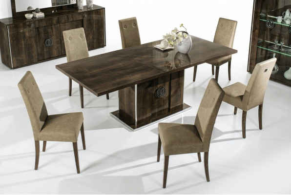 Groupe de chaises Ensemble en bois neuf Rembourrage Suites Cuisines Salon Salle à manger 6 chaises