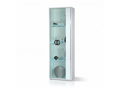 Vitrine armoire 1 porte design meubles salon blanc Italie