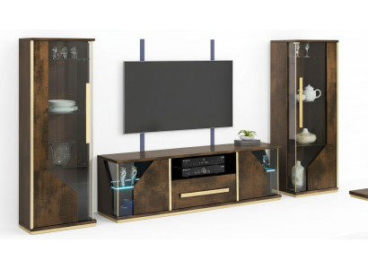 Buffet TV rtv Lowboard Armario Mesa de Salon en Bois Design Luxe
