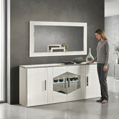 Commode style moderne collection salon blanc