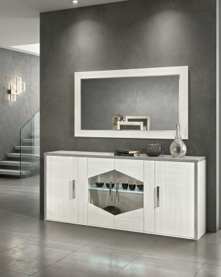 Commode style moderne collection salon blanc