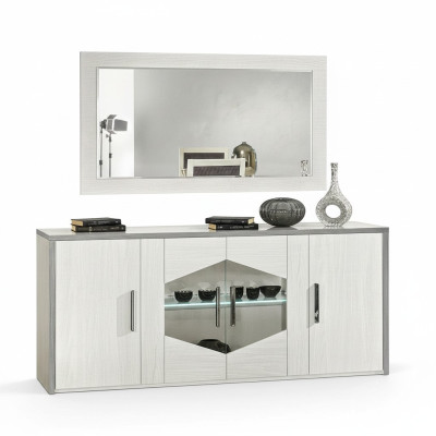Commode style moderne collection salon blanc
