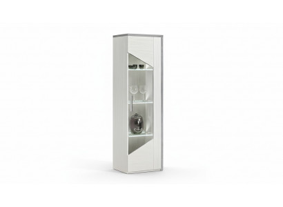 Vitrine à 1 porte blanche armoire vitrine salon design nouveau