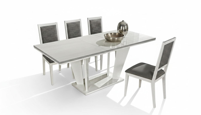 Ensemble de table à manger design moderne luxe tables blanches